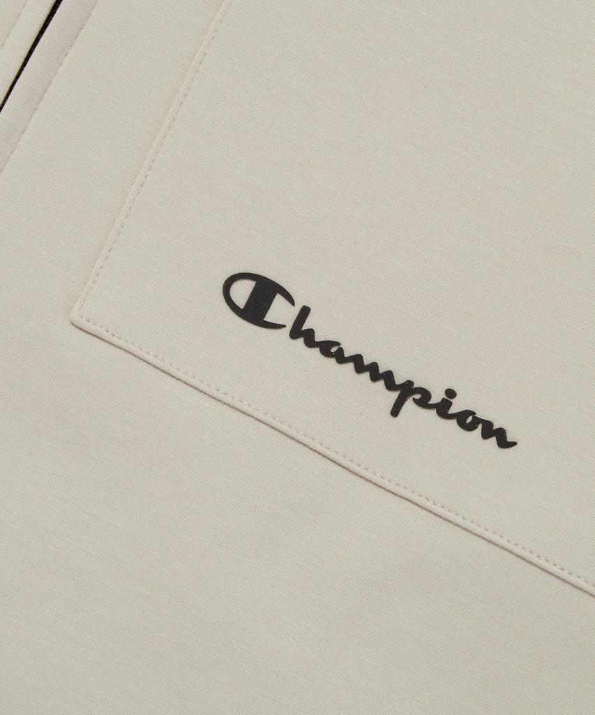 Champion Эластичный Интерлок Худи на молнии Обычный Бежевый