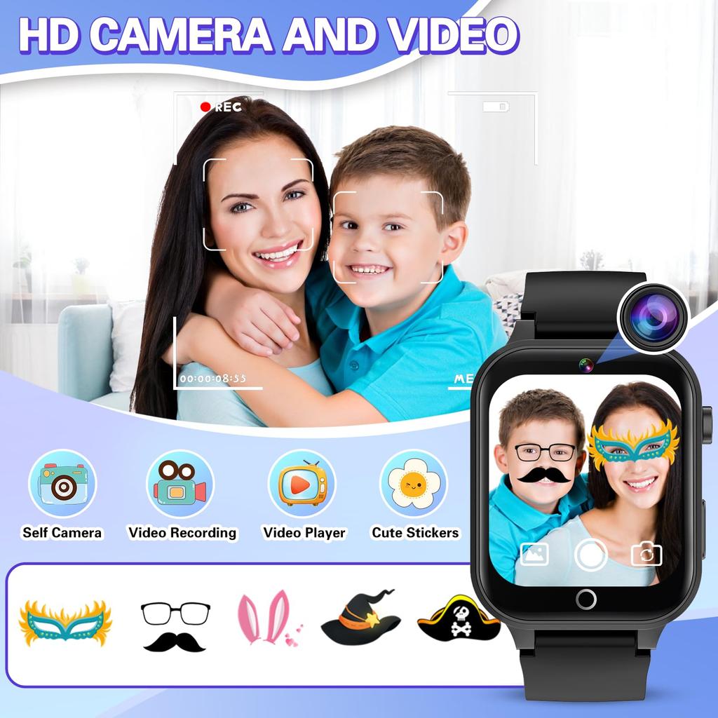 Детские умные часы с 26 играми для девочек и мальчиков, сенсорный экран, камера, шагомер, видео MP3-будильник, детские цифровые часы, подарок на день рождения