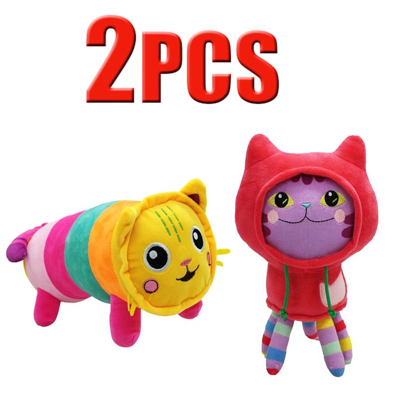 ## in Gabby Dollhouse Plush Toy Mercat Cartoon Stuffed Animals Smiling Cat Car Cat Hug Gaby Girl Dolls Kids Birthday Gifts