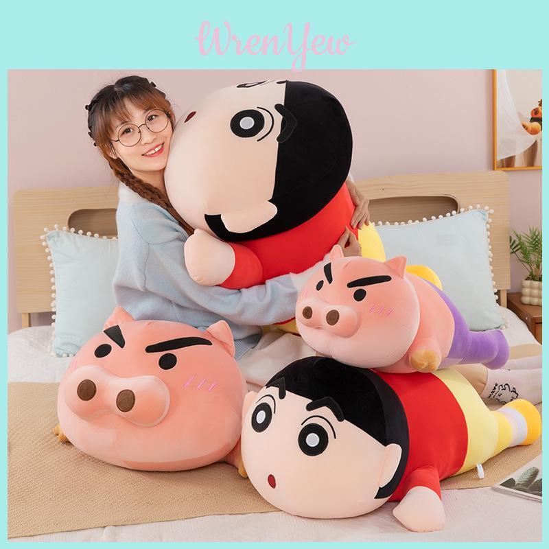 Charming Crayon Shin-chan Pig Plush Pillow For Comforting Sofa Decor And Playtime Fun