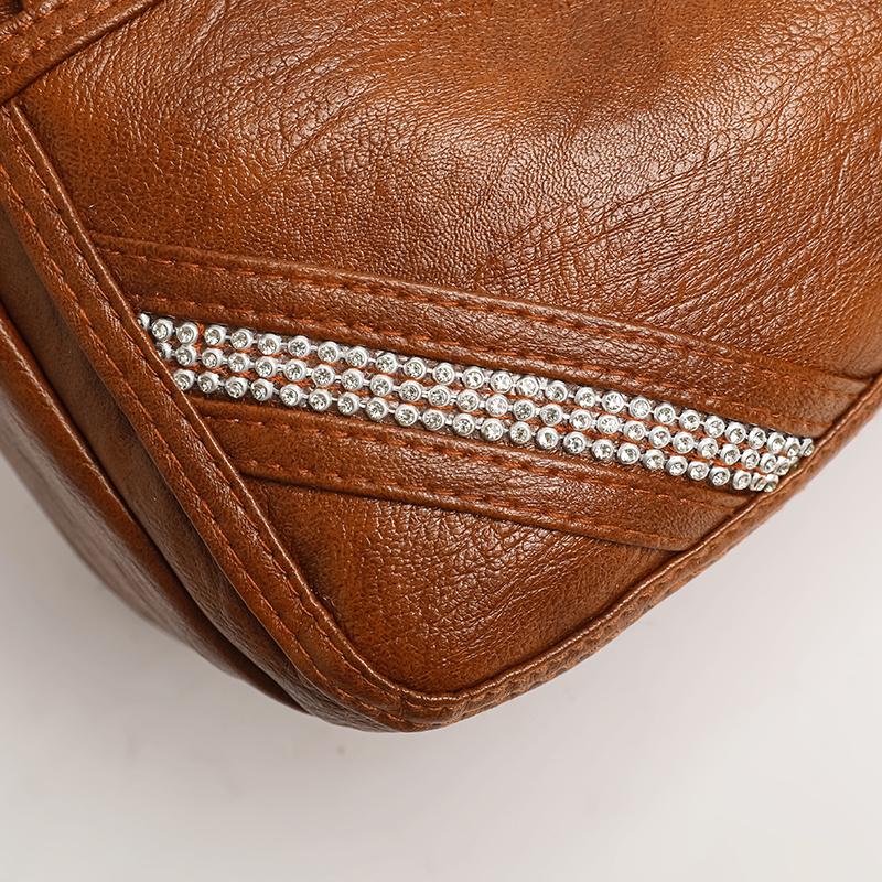 Женская сумка многослойная сумка для мамы ретро большая вместительная сумка через плечо