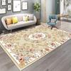 European Retro Floral Large Carpet for Living Room Luxury Decoration Rug Non-slip Bedroom Cloakroom Washable Soft Mat