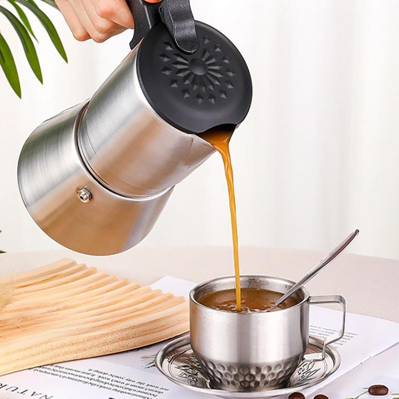 Niche Coffee Cup And Saucer Set Retro Stainless Steel Coffee Cup Small Exquisite Posing Vlog Afternoon Tea Cup