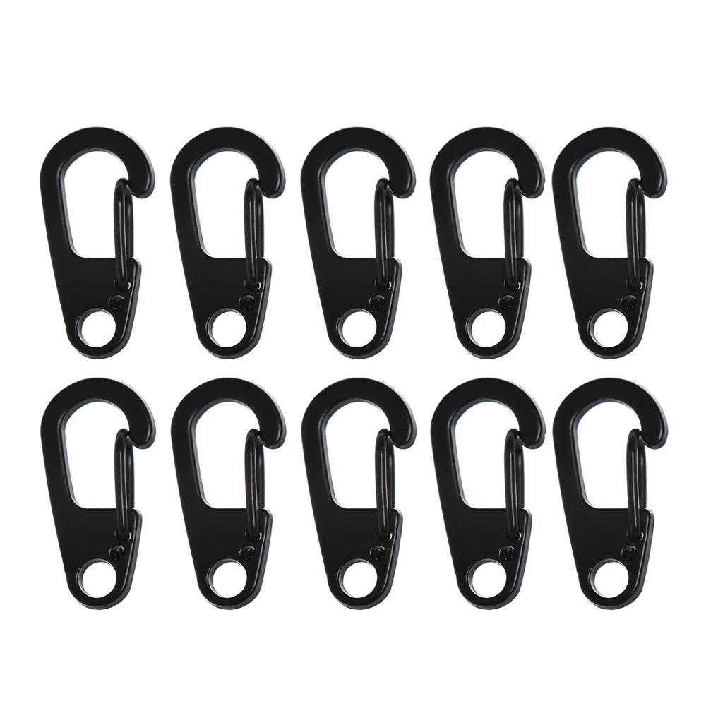 Buckle Outdoor Hook Survival EDC Gear D-Ring Key Chain D Carabiner Spring Clips Camping Keyring