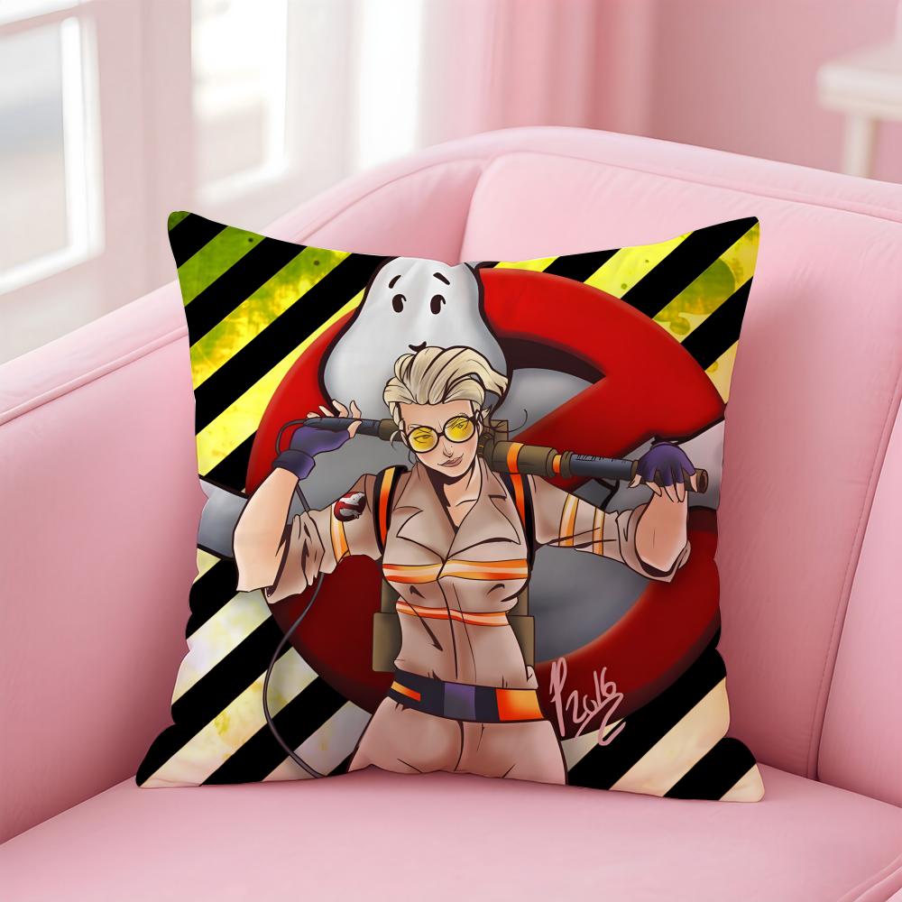 GGhostbusters AAfterlife Cartoon Cushion Cover Pillow Case Soft Friendly Fabric  Concealed Zipper