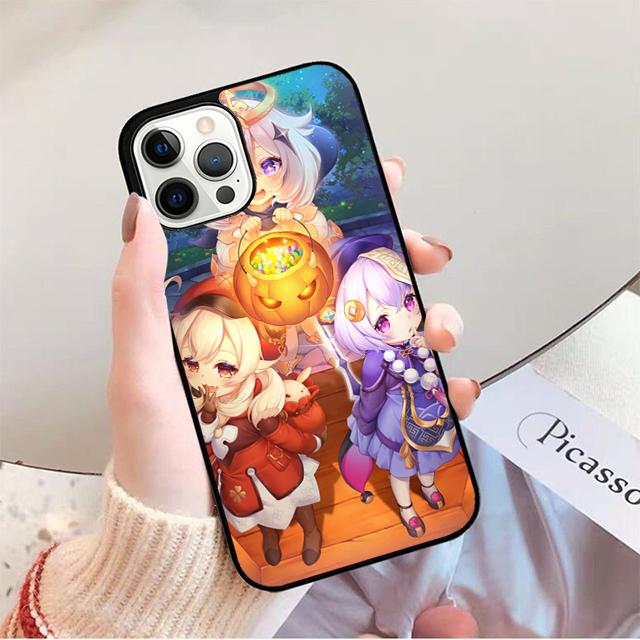 Чехол для телефона Genshin Impact Qiqi для iPhone 17 Air 16 15 14 13 12 Pro Max Plus Max Чехол-оболочка coque