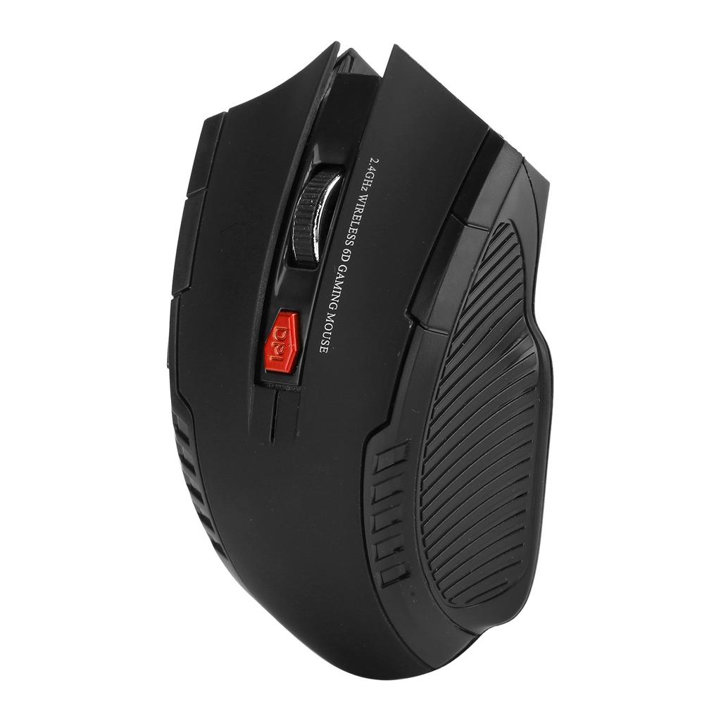 Беспроводная мышь 2.4G 3 уровня регулируемая оптическая компьютерная внешнее устройство с USB-приемникомЧерный