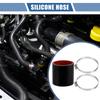 X AUTOHAUX Silicone Hose Silicone Tube with Hose Band Intercooler Turbo Intake Raiser Hose