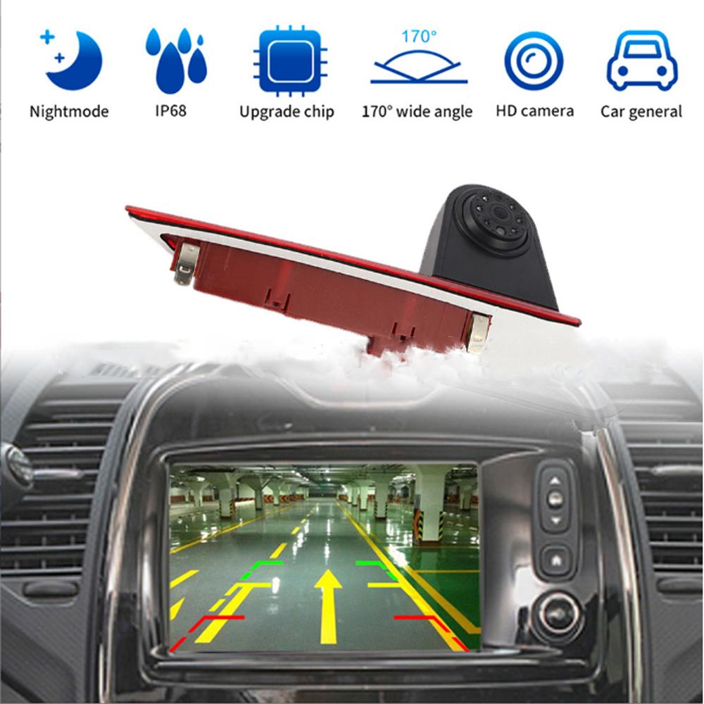Brake Light Car Rear View Reverse Back Up Parking Camera For Ford Transit Custom 2012-2019 HD Night Vision Waterproof Camera