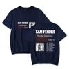 Sam Fender People Watching North America Tour 2025 Unisexs and Womens fashionable round neck pure cotton short sleeved Tshirt