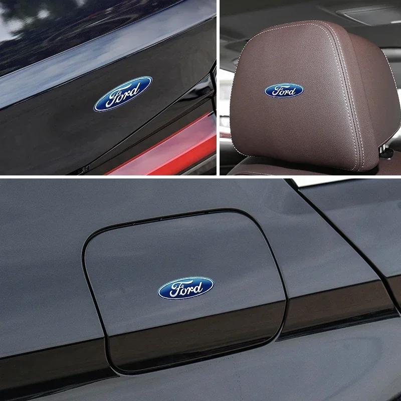 Car Sticker Hot For Ford Car Rear View Mirror Sticker with Logo Stickers For Ford Focus 2 3 4 MK3 MK4 ST Mondeo Festiva Fusion S