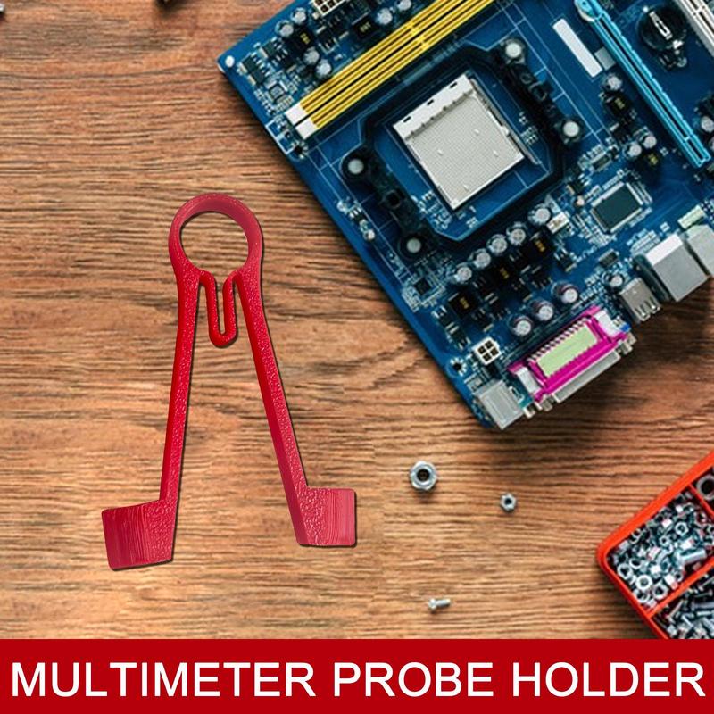 Ergonomic Meter Probes Clip Multimeter Probe Test Holder Clamping Tool Electrical Testing Power Supplies One Hand Repairing Tool