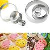 3Pcs Stainless Steel Round Circle Cookie Biscuit Donut Cutter Fondant Cake Paste Mould
