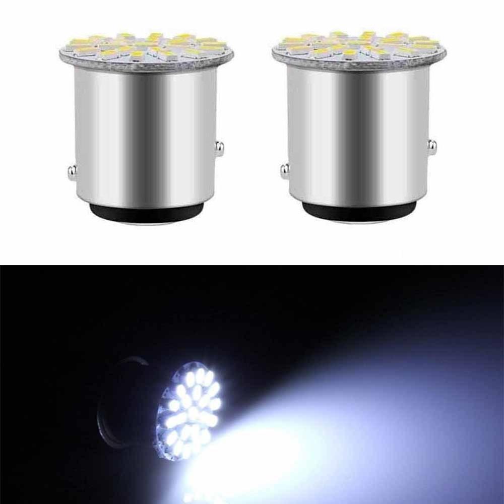 6/4/2/1PCS BA15S P21W 1156 1157 22SMD LED Patch Car Tail Side Indicator Stop Light Bulb White Red Yellow DC 12V