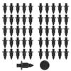HEJINYUN Push Rivet Clips Rivets Plastic Black (6mm 50pcs) Fastener Trim Clips Plastic (For Toyota, Nissan, Mitsubishi, Suzuki)