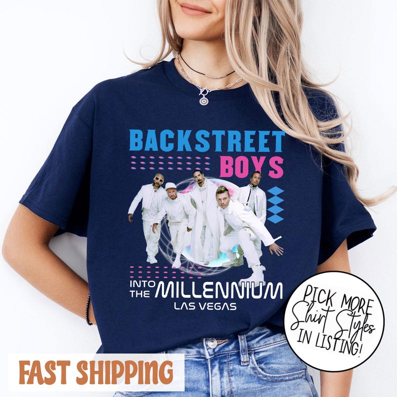 Футболка Backstreet Boys Into The Millennium Tour 2025 Backstreet Boys BSB Группа Рок Футболка В Моей BSB Эре С 93