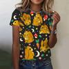 Summer Women's T-shirt Animal Cute Rabbit 3d Print Tshirt Women Fashion O-neck Short Sleeve T Shirt