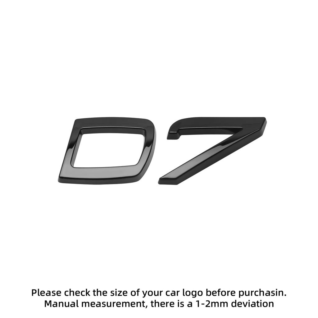 3D ABS Letters Decals for For Volvo D2 D3 D4 D5 D6 D7 D8  Car Rear Trunk Tailgate Side Fender Badge Emblem Sticker Decoration