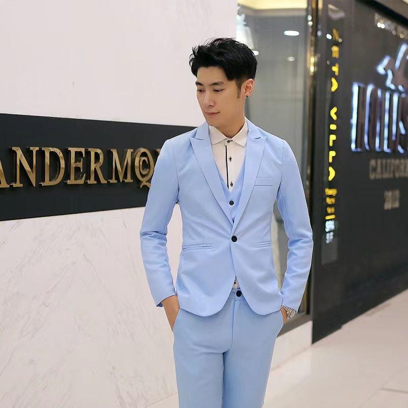 Мужская деловая повседневная куртка на весну и осень - свадебный, официальный, профессиональный костюм жениха