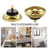 Kitchen Sink Drain Strainer Press Stopper Anti-clogging Quick Drainage Universal Stainless Steel Sink Drain Filter Catcher Basket Cover