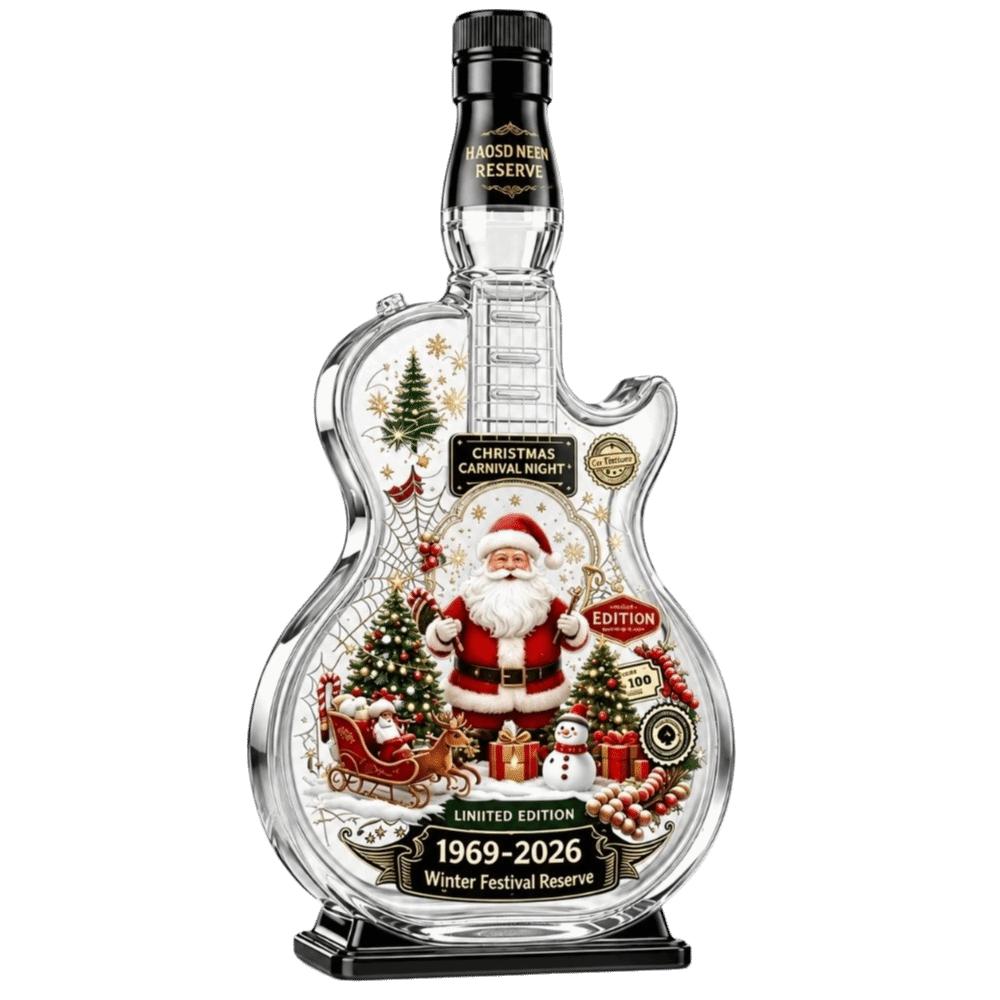 Pumpkin Guitar Liquor Storage Bottle Ghost Empty Wine Bottle Clear Glass Bottle  Halloween Holiday