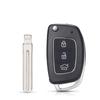 KEYYOU 20pcs Flip Car Remote Key Shell For Hyundai HB20 Santa Fe IX35 IX45 I40 Accent 3/4 Buttons Folding Key Fob Case