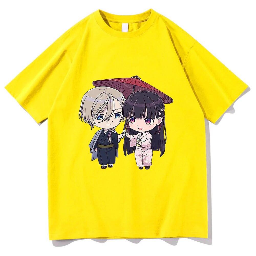 Футболка «My Happy Marriage» унисекс Harajuku Kawaii Watashi No Shiawase Na Kekkon Miyo Kiyoka футболка унисекс аниме Unisexga хлопковые футболки унисекс