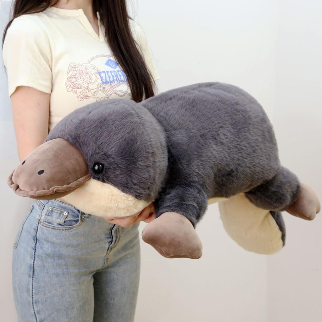 Soft Animal Plush Toy With Duck Shape And Rabbit Fur For Couch Decor And Gifts