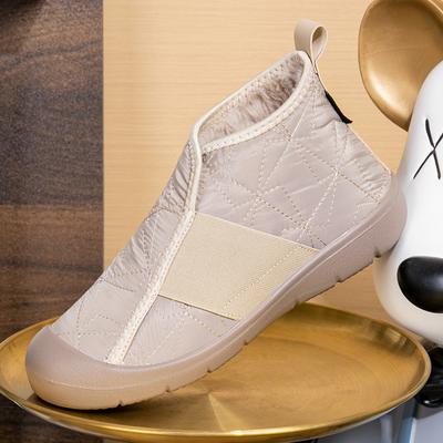 Зимняя новая мода женские хлопковые туфли на толстой подошве, утепленные теплые зимние сапоги, женские повседневные хлопковые сапоги