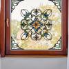 1Pcs PVC Double Sided Visibility Windows Stickers Decoration For Living Room Decor Moroccan Style Geometric Glass Decals