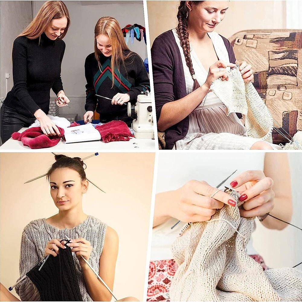 Спицы для вязания крючком из нержавеющей стали, спицы для вязания крючком небольшого размера, новые спицы для вязания, свитер