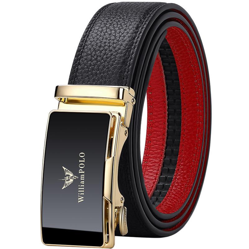 Мужской ремень Emperor Belt, новый кожаный ремень с пряжкой, мужские красные подарочные брюки из воловьей кожи