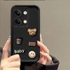 A78 a58 4G милый мультяшный 3D медведь силиконовый чехол для OPPO Realme C53 C55 C30 C21 C21Y противоударный чехол Realme C20 C25 C15 C11 C51