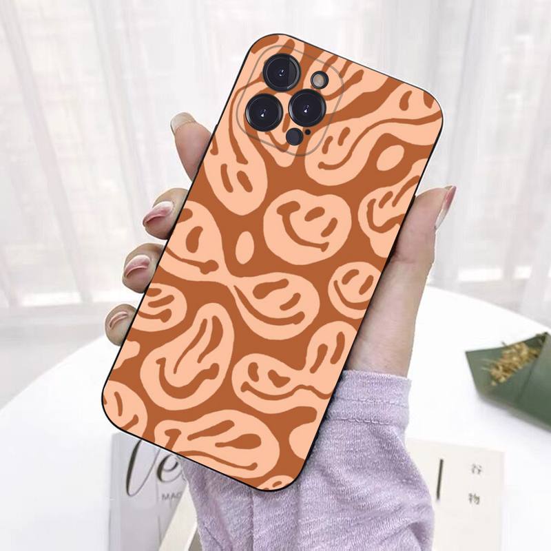 Забавный чехол для телефона со смайликом для iPhone 8 7 6 6S Plus X SE 2020 XR XS 14 11 12 13 Mini Pro Max Мобильный чехол