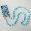 New Cute Phone Chain Accessory Detachable Parts Solid Candy Crossbody Resin Luxury Neck Strap Phone Case Chains Acrylic Shoulder Lanyard Hanging Chain