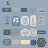 40Pcs/Box Mr. Paper Light Retro Label Box Stickers Writable Sealing Sticker Decoration Handbook Stickers Aesthetic Stationery