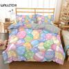 Egg Duvet Cover Set Easter Eggs Cartoon Childish Style Twin Bedding Set Kids Teens Double Queen King Size Polyester Quilt Cover