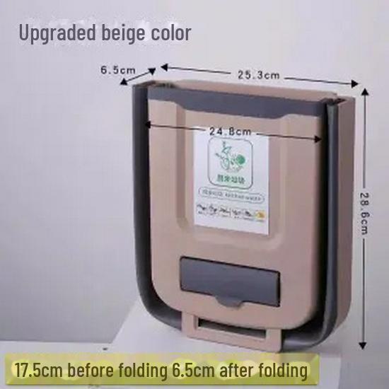 Складной кухонный подвесной мусорный бак для хранения влажных и сухих отходов, корзина - настенный органайзер для дверцы шкафа и плиты