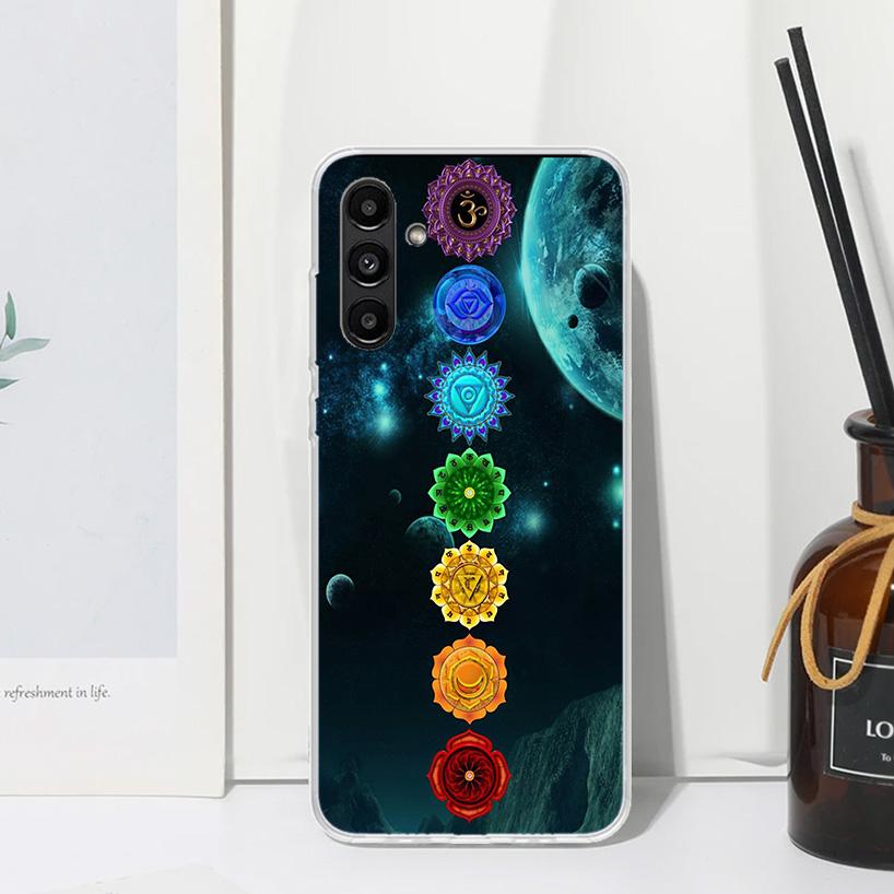 Yoga Chakra Spiritual Energy Universe Phone Case For Samsung Galaxy A17 A37 A57 A16 A26 A36 A56 A15 A25 A35 A55 A14 A24 A34 A54