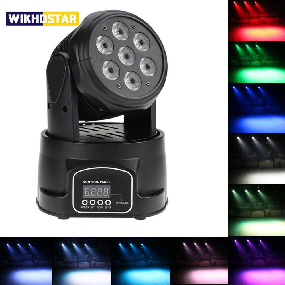 Розетка светодиодная 7x18 Вт с подвижной головкой 4IN1 RGBWA + UV Professional для сцены с эффектами для дискотек, DJ, музыкальных вечеринок, клубов, танцев