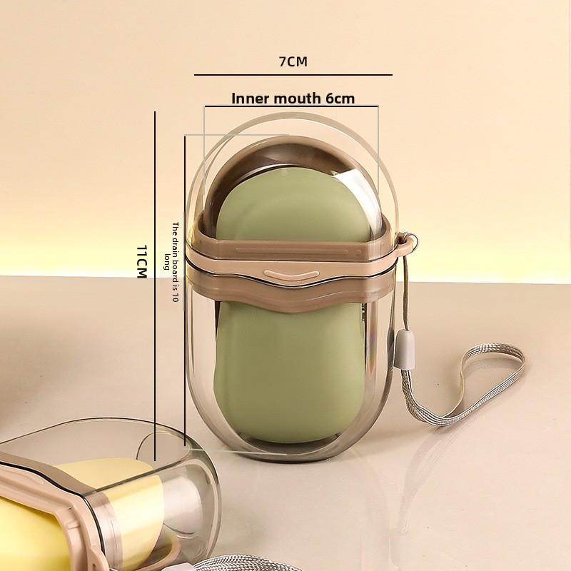 Leakproof Travel Soap Case, Portable Soap Dish with Lid, Sealed Soap Container for Home Bathroom and Travel