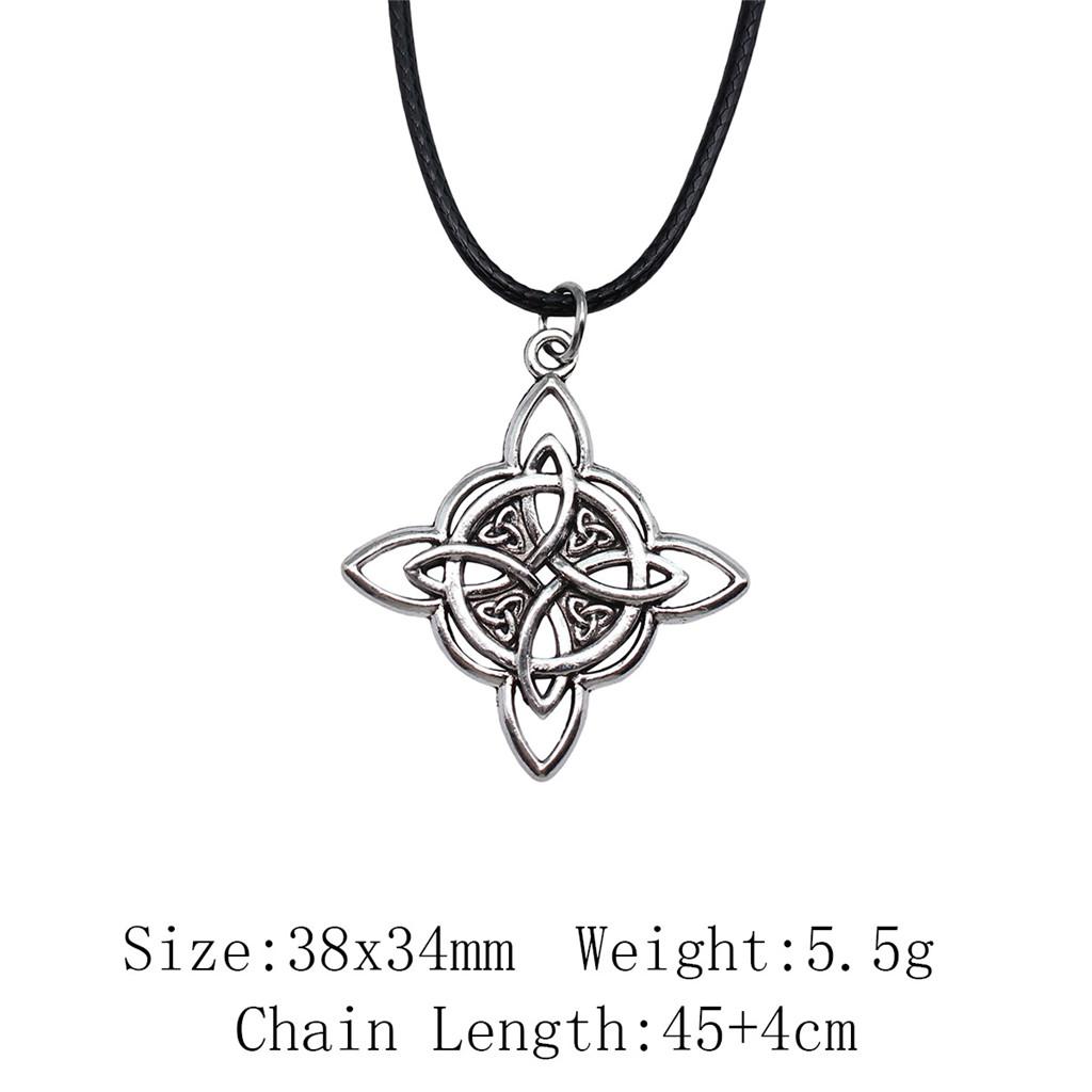 Ожерелье-чокер Hexagram Celtic на День благодарения, кожаная цепочка 45 см, женская сумка, чокер на шею