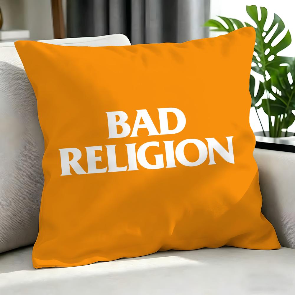 Punk Bad Religion Cushion Cover Cushion Cover Set 4Pcs 50X50 45X45 40X40 Pillowcase Decorative Sofa Home Decor