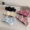 Korean Satin Bow Hairpin Sweet Girl Back Head Banana Clip High Ponytail Party Women's High-grade Headwear