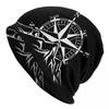 Compass Rose Mountain Skullies шапки шапки для унисекс женщин унисекс хип-хоп зимняя теплая вязаная шапка для взрослых морские шапки с капюшоном