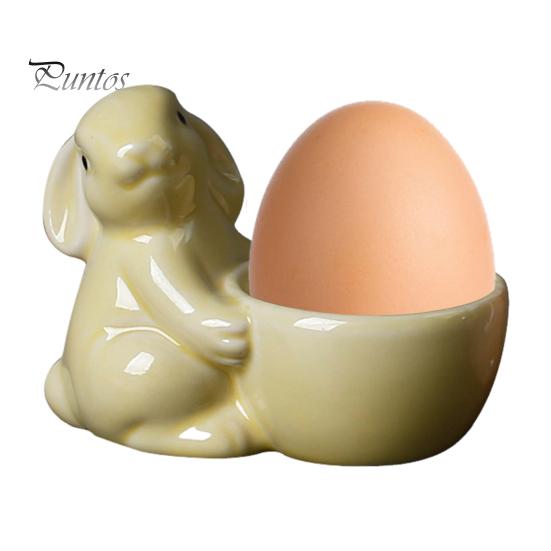 Керамическая подставка для яиц в виде кролика, декор для стола для завтрака, подставка для яиц в виде кролика для яиц всмятку, украшение для дома на Пасху
