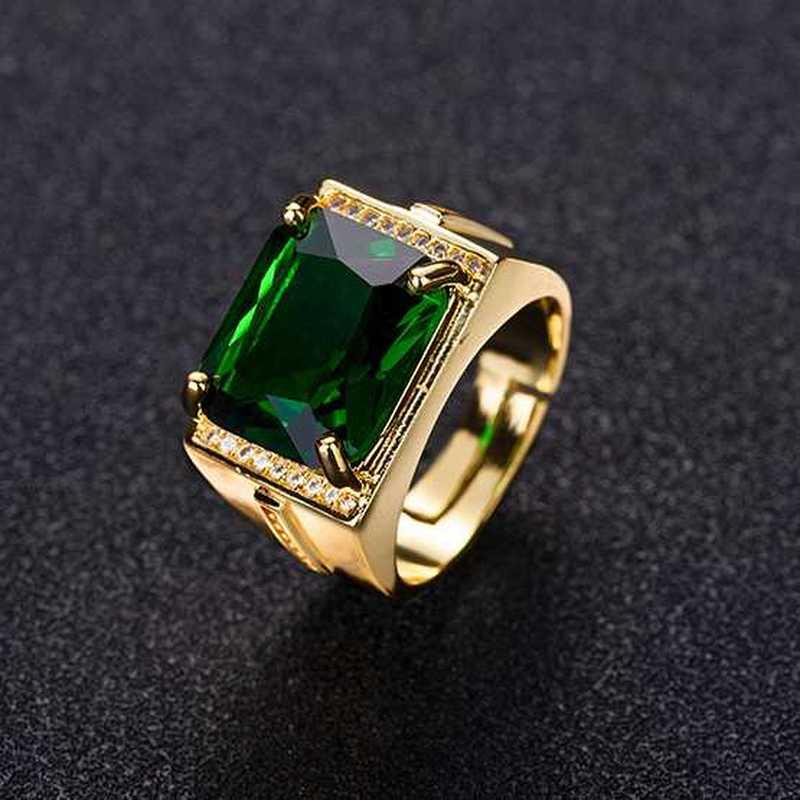 Sace Gems Роскошный медный сплав циркон обручальное кольцо мужчины ювелирные изделия подарок