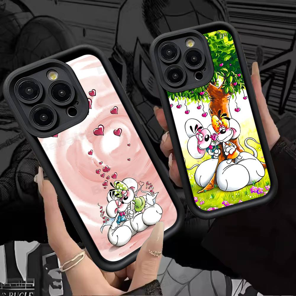 Cartoon D-Diddl Phone Case For IPhone 17 16 15 14 13 12 11 Pro Max Plus Silicone Shockproof Case