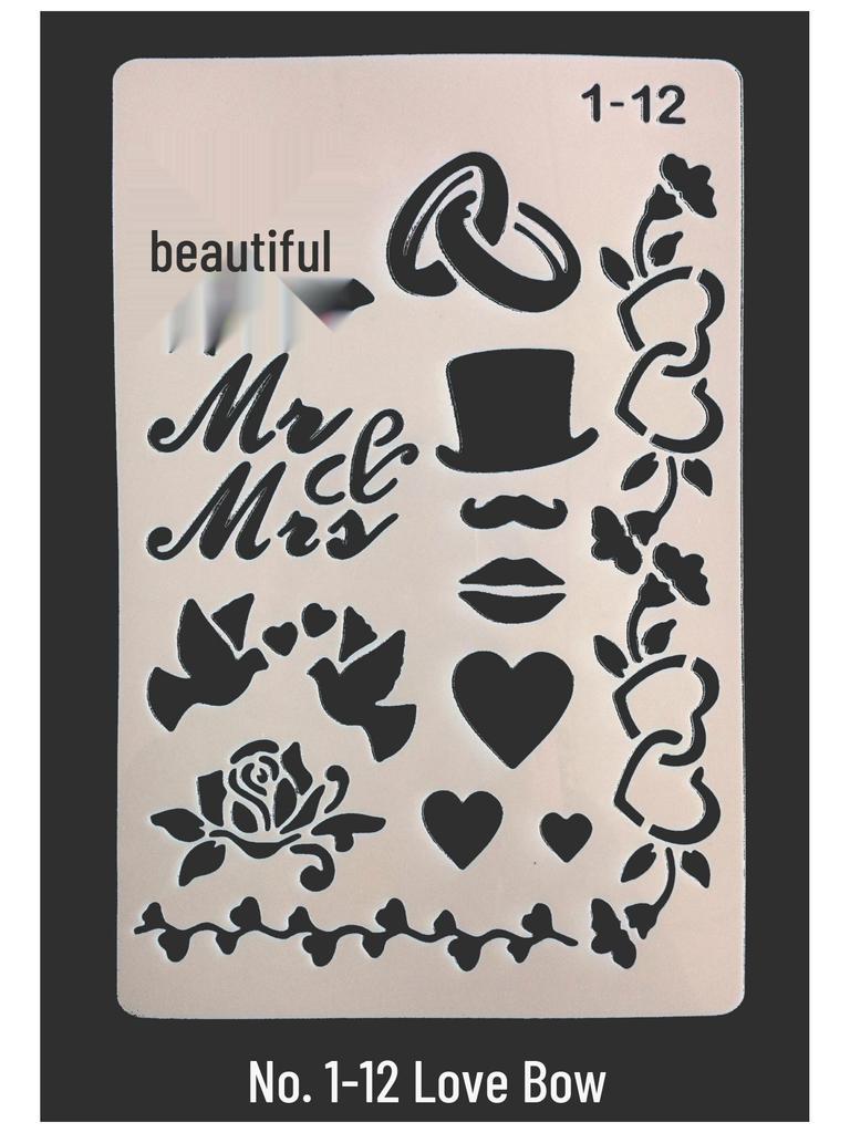 Кружевной шаблон-линейка для создания персонализированных альбомов и рукоделия своими руками