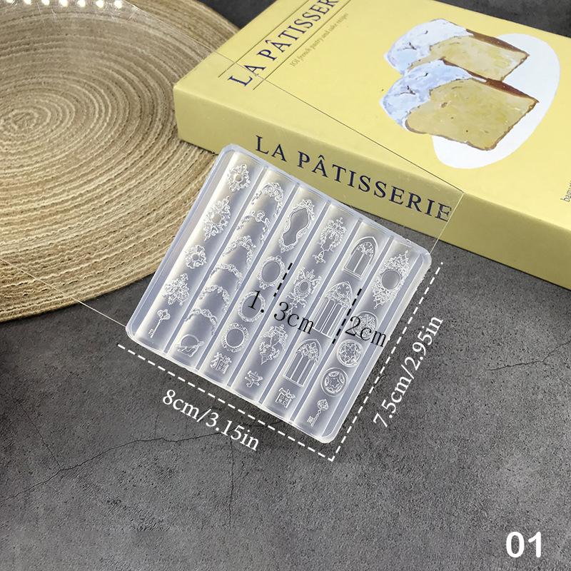 3D Nail Mold Ice Flower Bread Jellyfish Fox Eyeball Stamping Stencils Uv Gel Polish Art Mould Silicone Carving Tool Diy Design